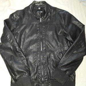 Foreign Exchange Faux-Leather Biker Jacket